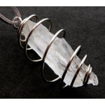 Lemurian Quartz Code Keeper of Freedom Spiral Pendant